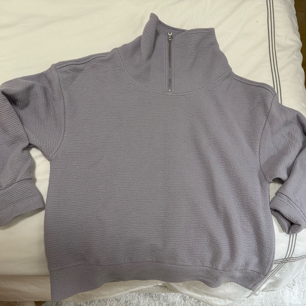 Calia Women's High-Neck / v-zip lilac Sweatshirt